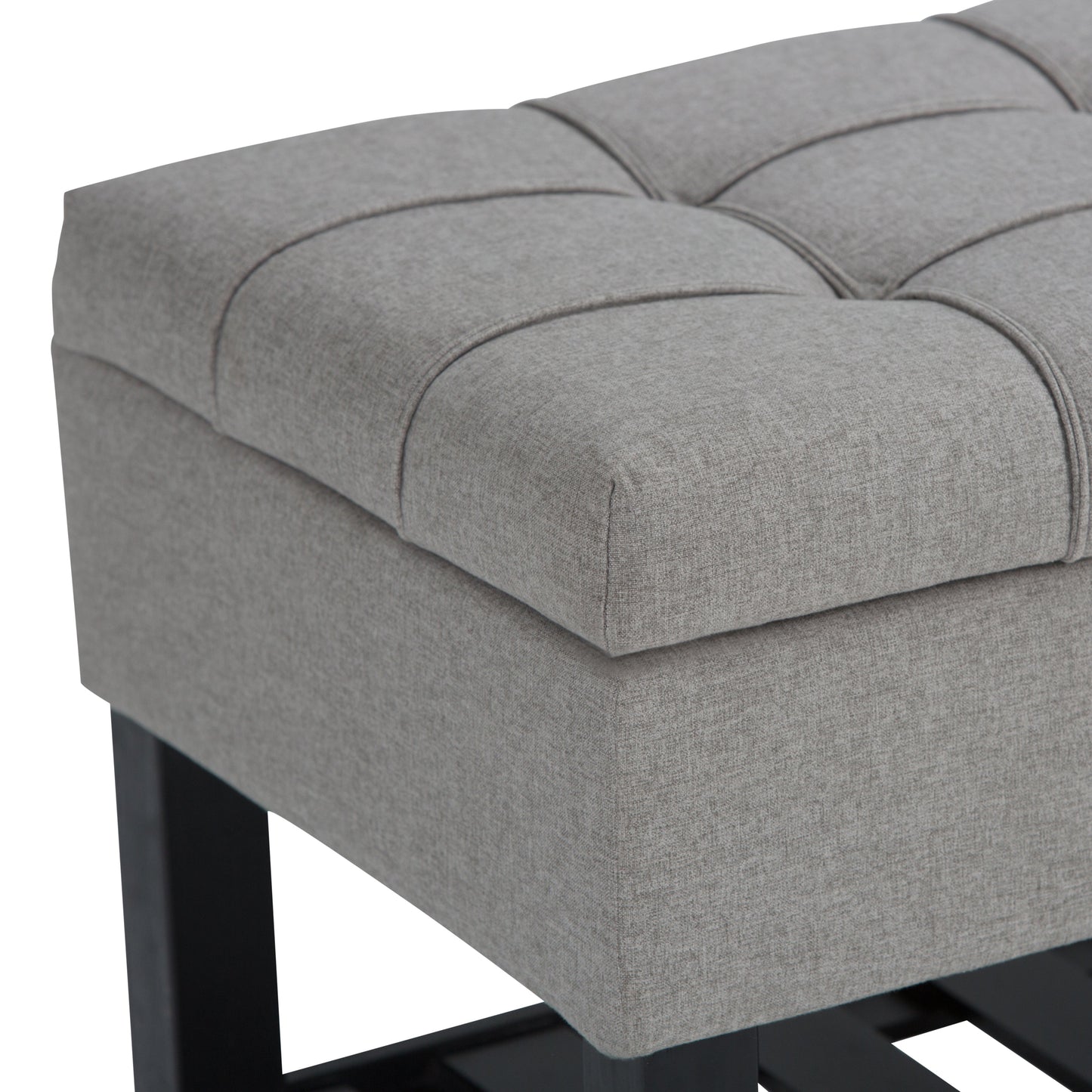 Saxon Storage Ottoman Bench - Dove