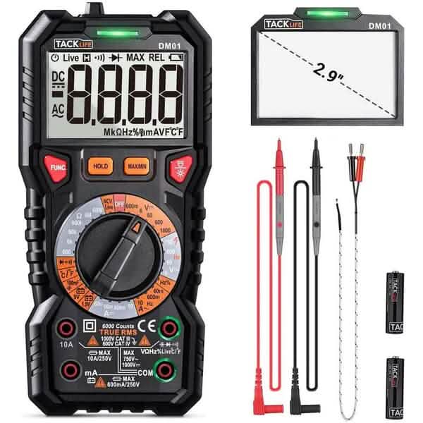 デジタルマルチメーター TRMS 6000カウント