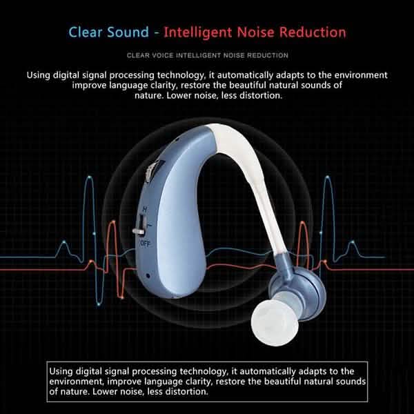 Aides auditives numériques rechargeables Acousticon Amplificateur Audiphone Contour d'oreille Son