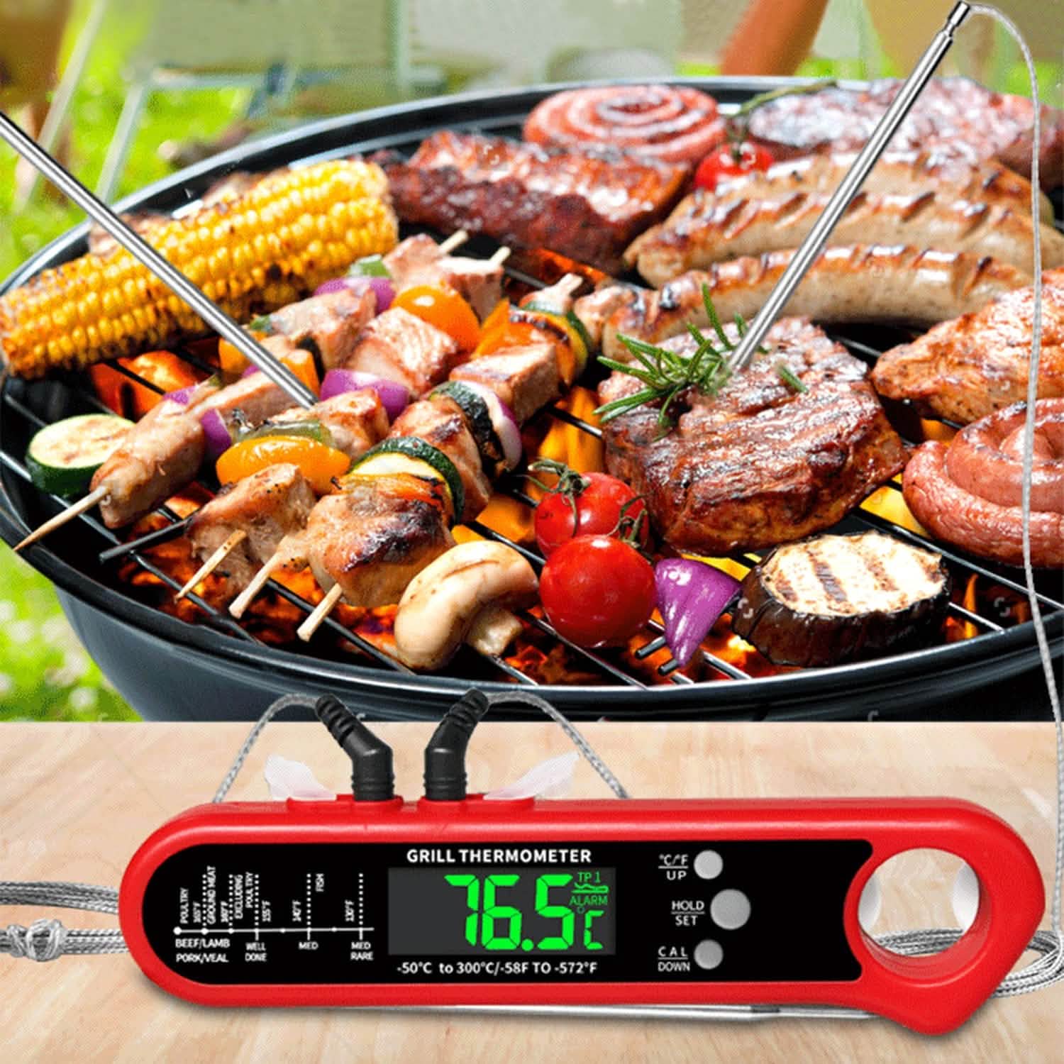 Digital Thermometer BBQ Meat Food Cooking Temperature Tester