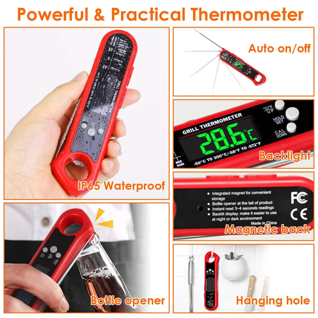 Digital Thermometer BBQ Meat Food Cooking Temperature Tester