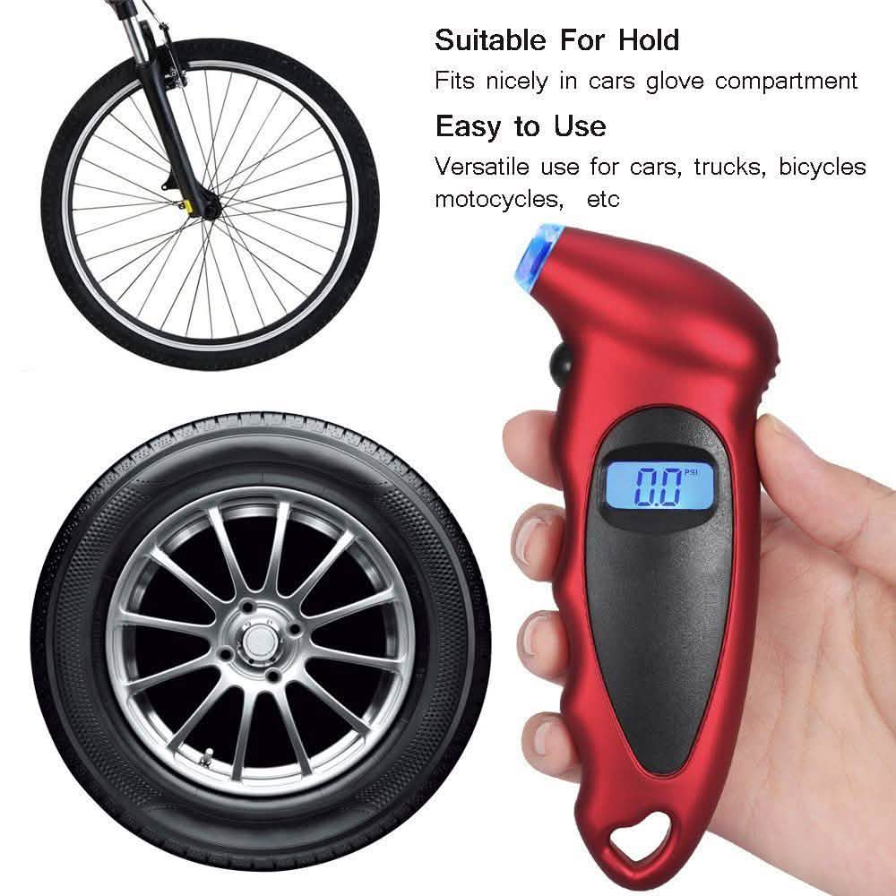 Manomètre Numérique de Pression des Pneus 150 PSI 4 Réglages