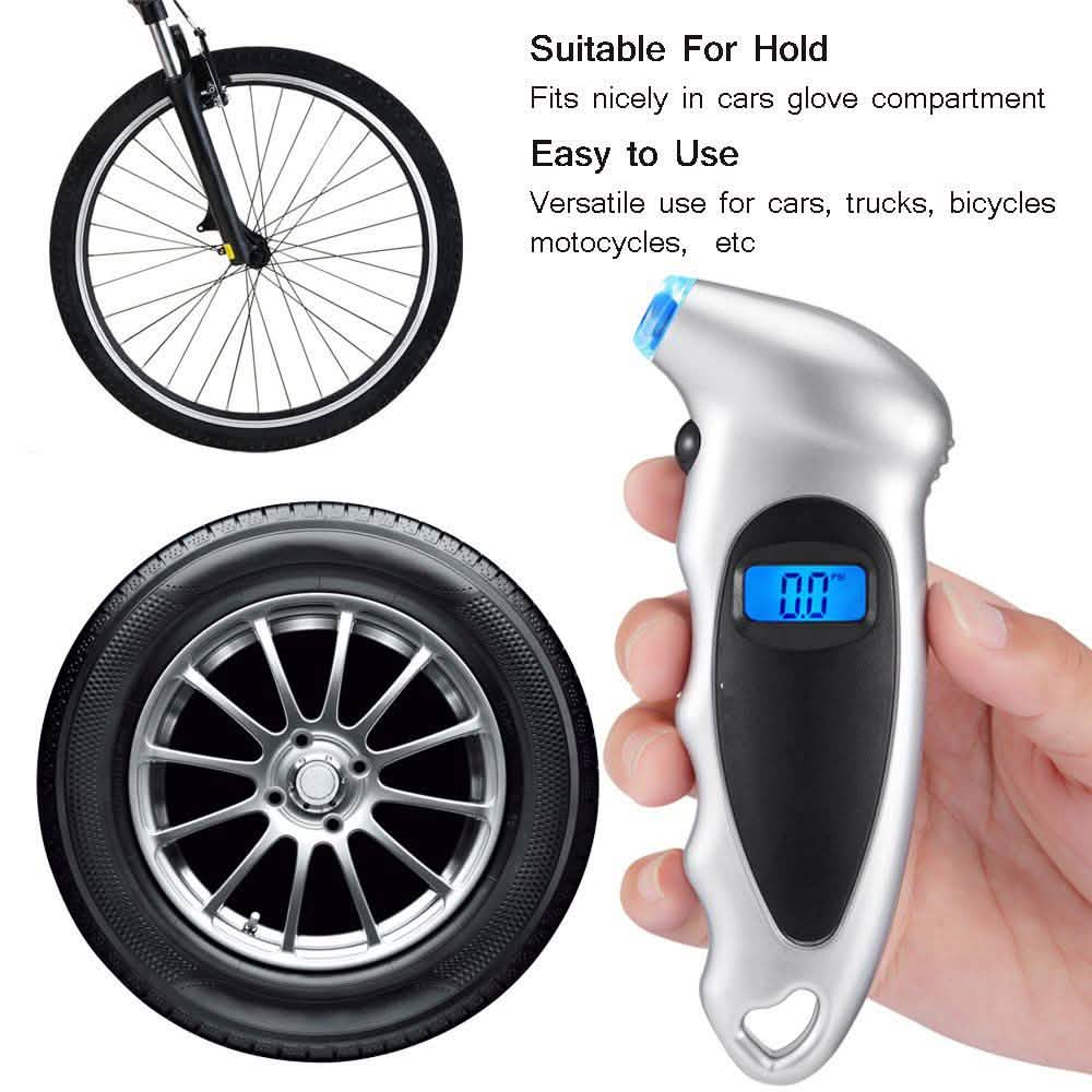 Manomètre Numérique de Pression des Pneus 150 PSI 4 Réglages
