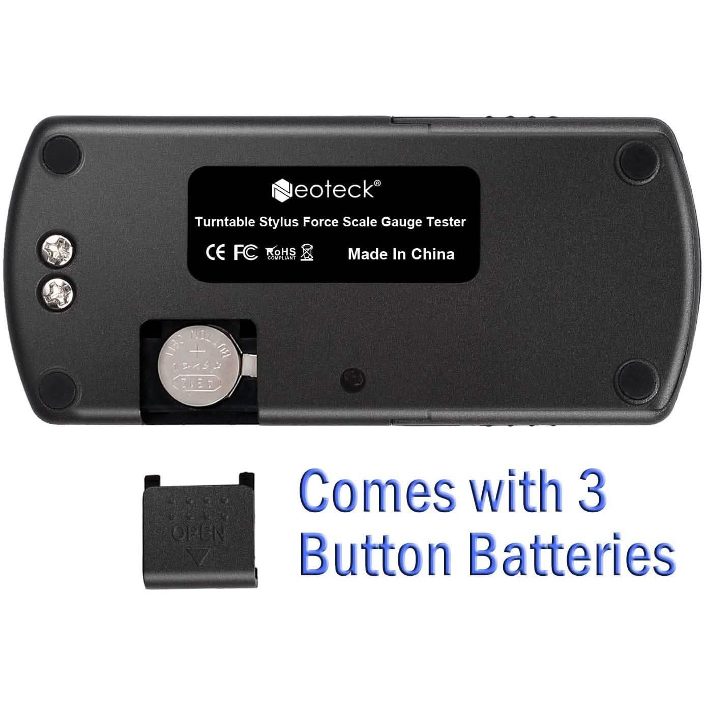 Jauge de force numérique pour stylet 0,01g/5,00g avec écran LCD rétroéclairé bleu pour cellule phono de bras de lecture