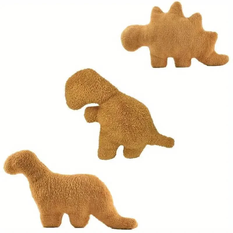 Peluche dinosaure nuggets de poulet