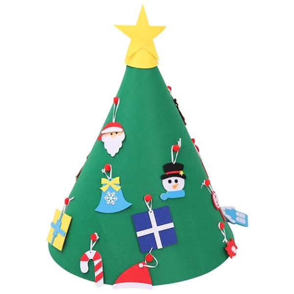 DIY 3Dフェルトクリスマスツリーアップグレード幼児用クリスマスツリー