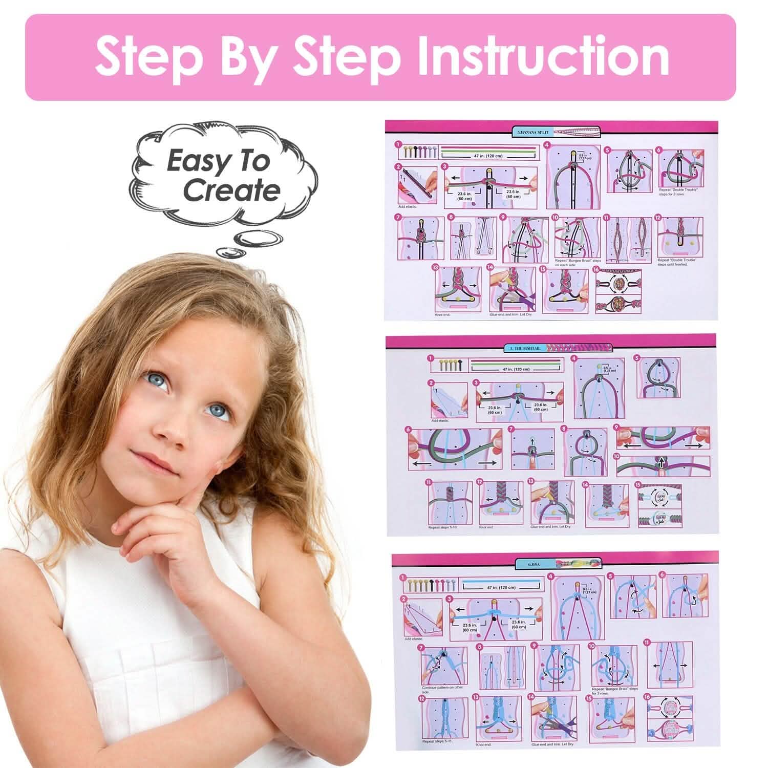 Kit de fabrication de bracelets DIY pour enfants
