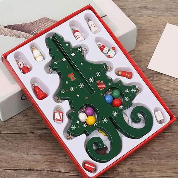 Sapin de Noël stéréo en bois à faire soi-même - Ornements de décoration de Noël