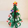 Sapin de Noël stéréo en bois à faire soi-même - Ornements de décoration de Noël