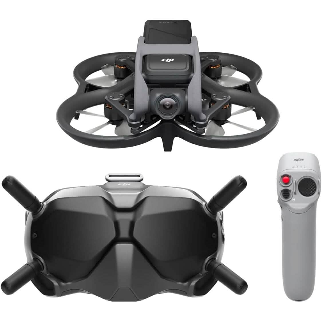 DJI Avata Fly Smart Combo (DJI FPV Goggles V2) – Drone quadricoptère UAV avec vidéo 4K stabilisée (vue à la première personne) (remis à neuf)