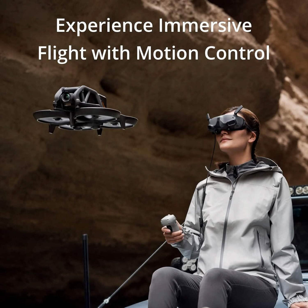 DJI Avata Fly Smart Combo (DJI FPV Goggles V2) – Drone quadricoptère UAV avec vidéo 4K stabilisée (vue à la première personne) (remis à neuf)