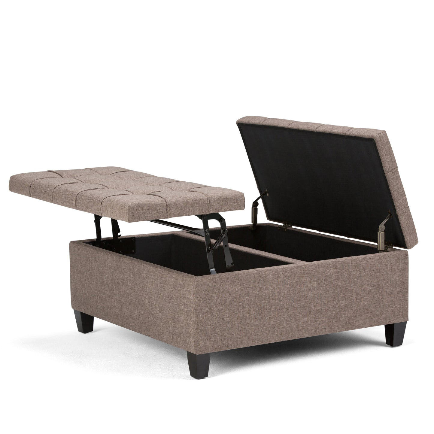Harrison Coffee Table Storage Ottoman - Fawn
