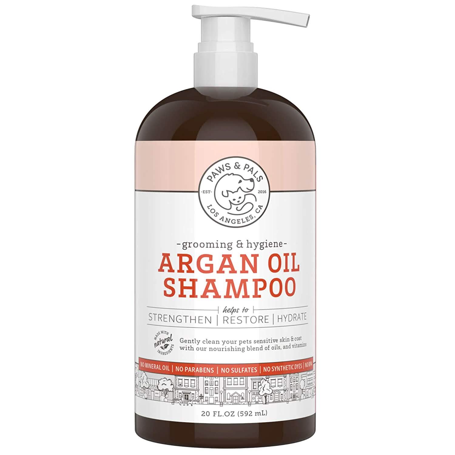 Shampoing-Revitalisant pour Chien à l'Argan – Formule Vétérinaire Clinique de 591 ml