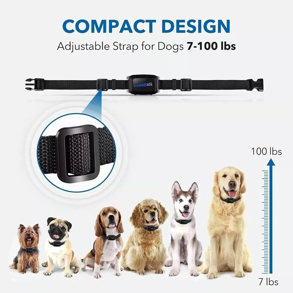 Dog Bark Collar Rechargeable with Intelligent Bark Control Vibration