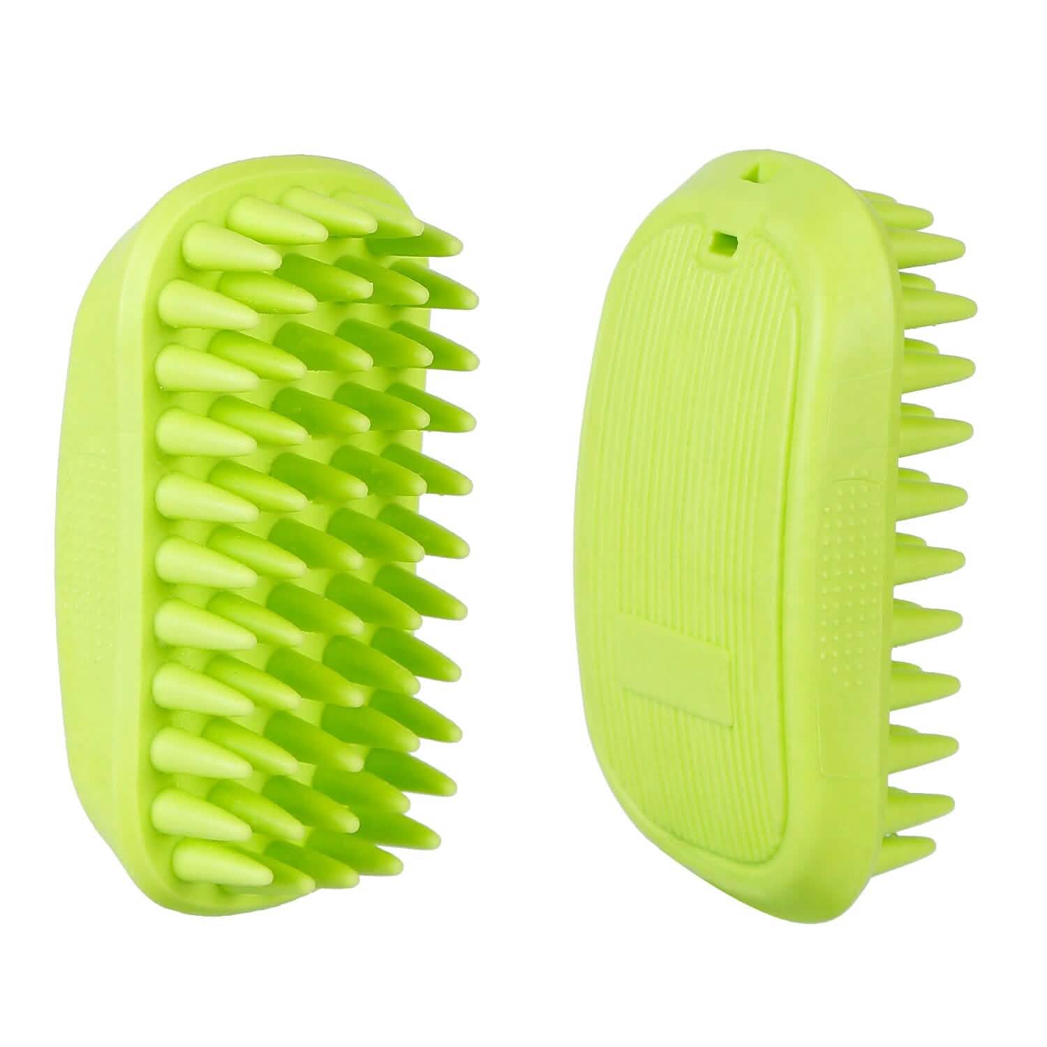 Brosse de bain pour chien antidérapante, peigne de massage en silicone pour le toilettage et la douche des animaux