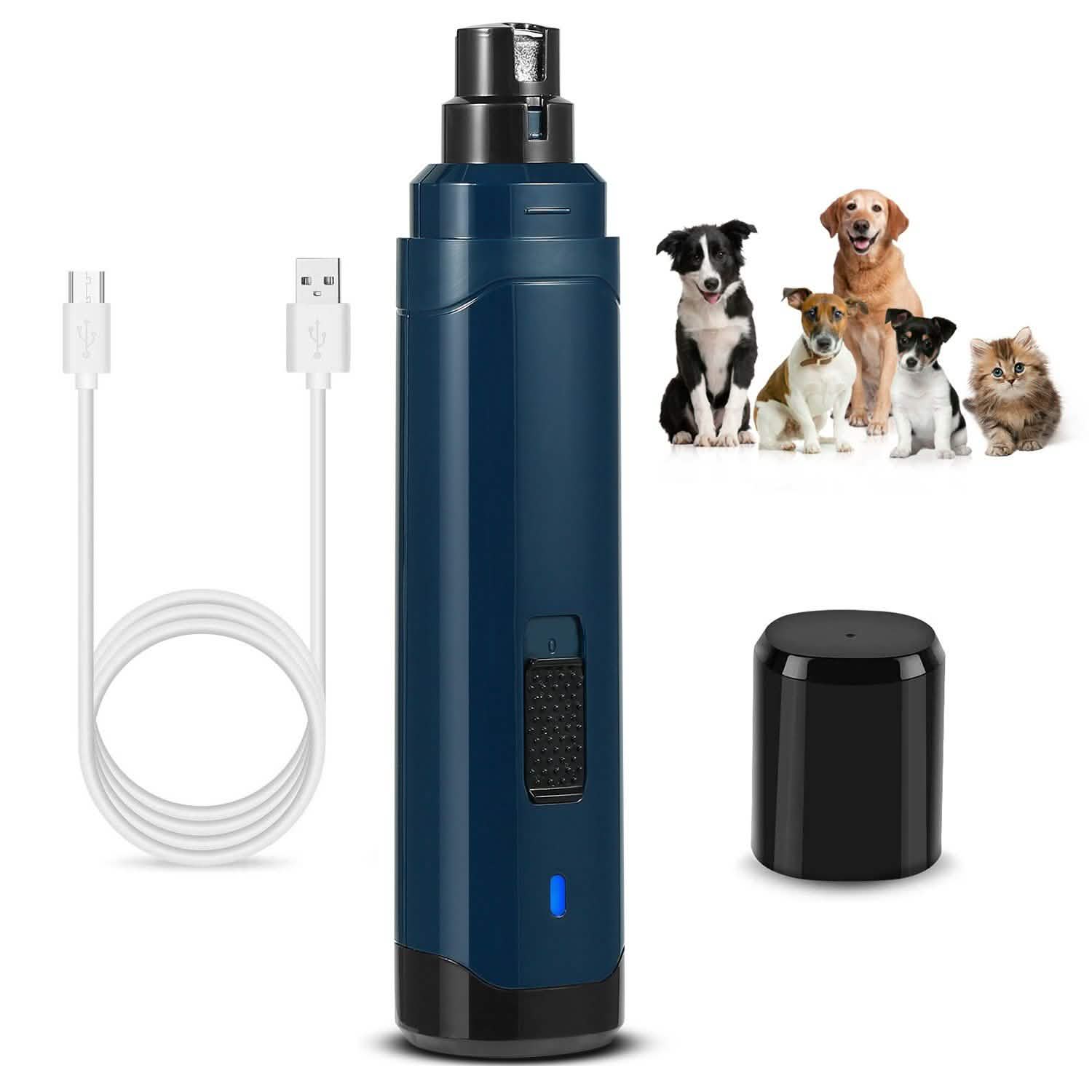 Dog Nail Grinder 2 Speeds Quiet USB Rechargeable