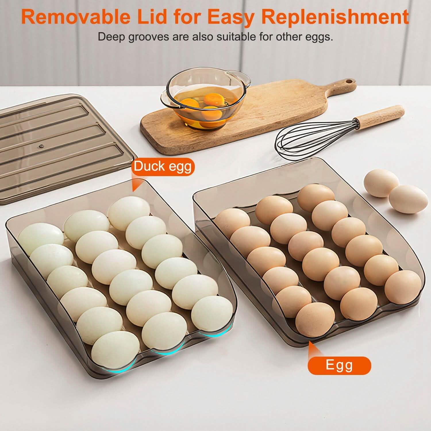 Double Layer Egg Storage for Refrigerator