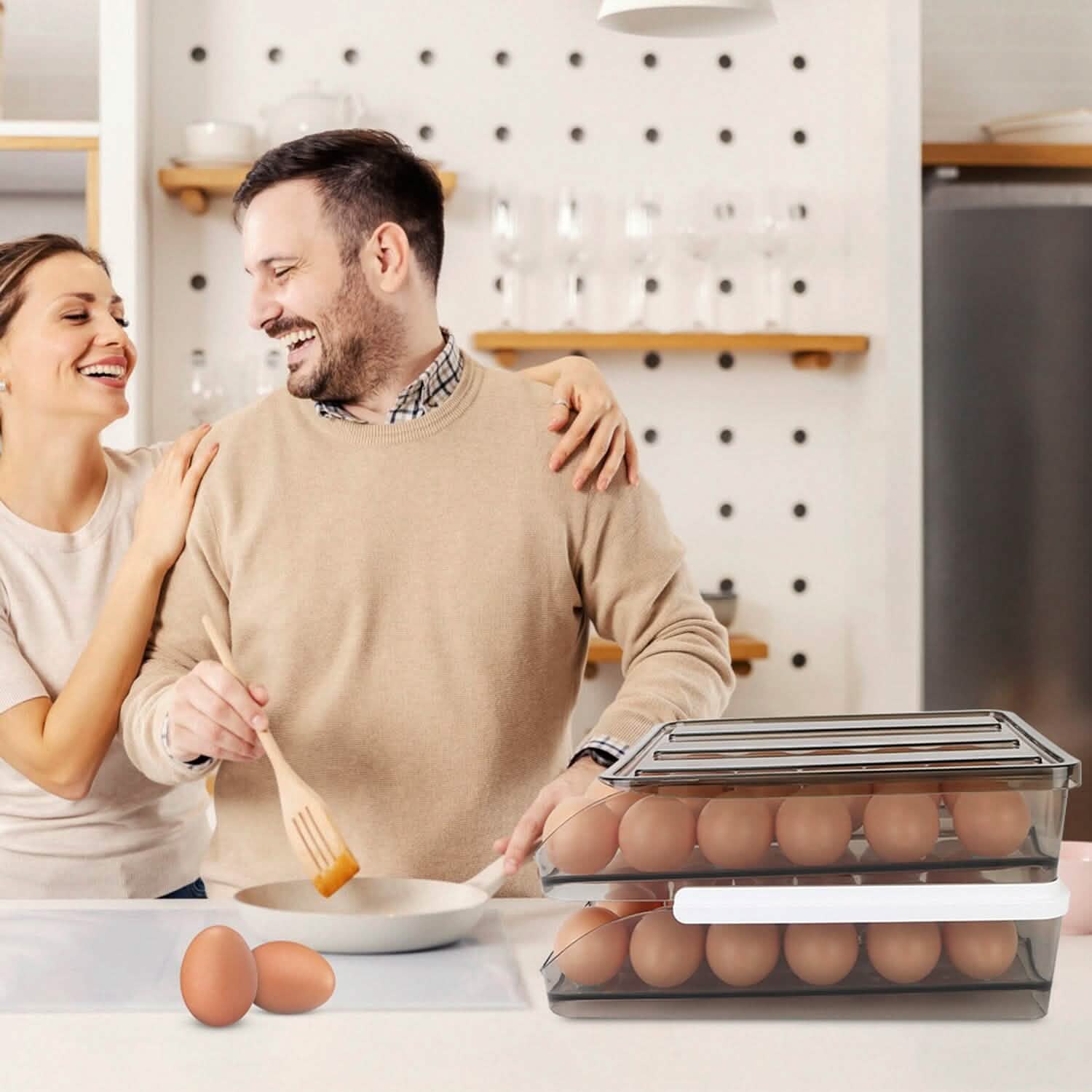 Double Layer Egg Storage for Refrigerator