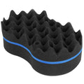 Brosse éponge double face pour coiffeur, tresses, dreadlocks et torsades