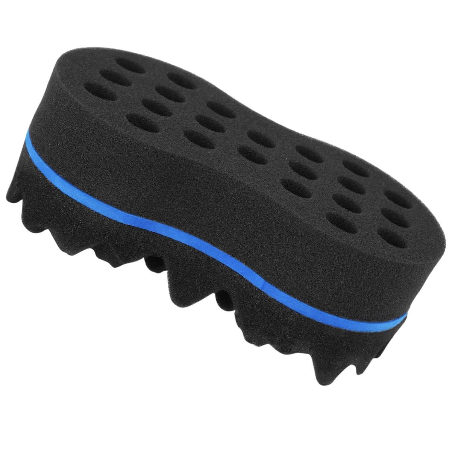 Brosse éponge double face pour coiffeur, tresses, dreadlocks et torsades