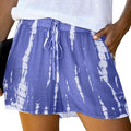 Doublju Women's Loose Fit Comfortable Elastic Waist Band and Strap Casual Shorts