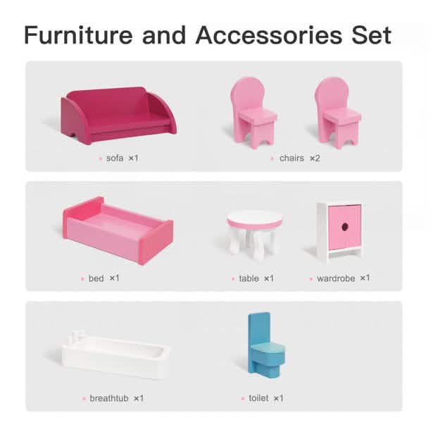 Dreamy Wooden Dollhouse