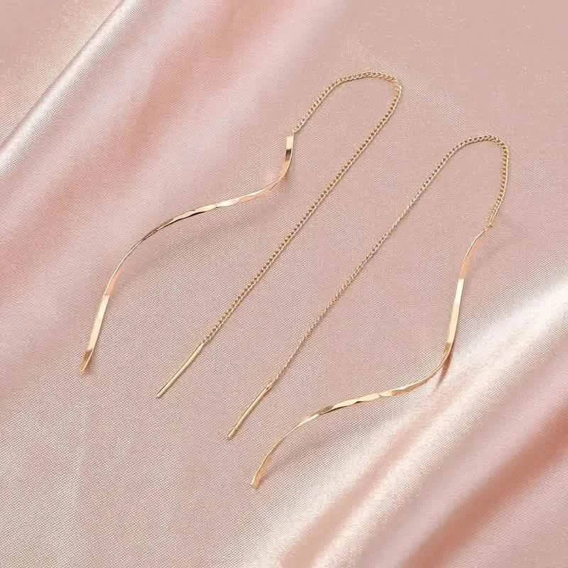 Drop Earrings Golden S Design
