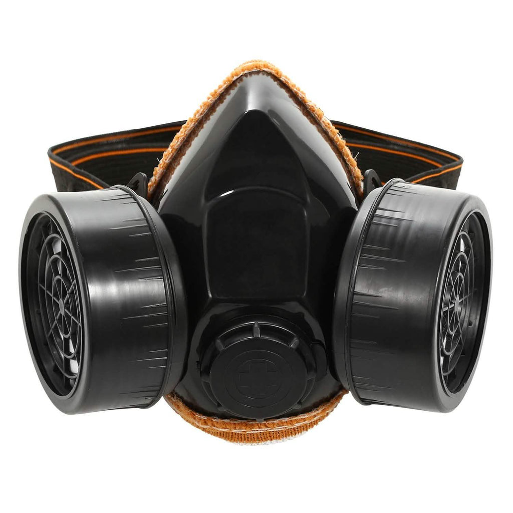 Dual Filter Cartridge Respirator Mask with Goggles