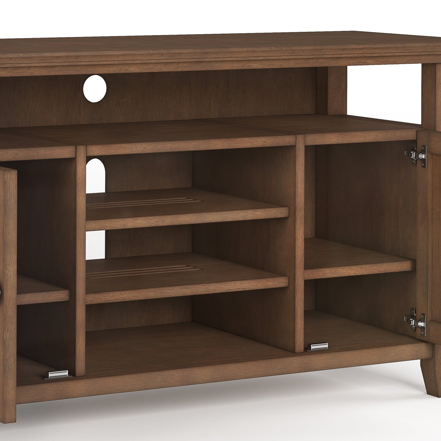 Amherst 54 Inch Wide Solid Wood TV Stand in Rustic