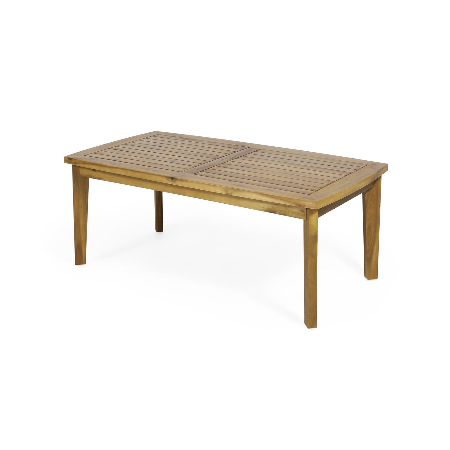 Outdoor Acacia Wood Rectangular Patio Coffee Table