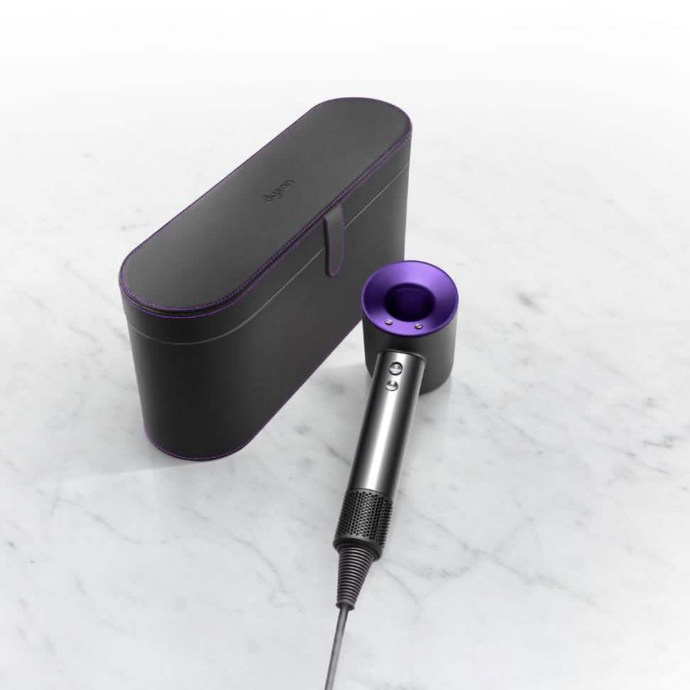 Dyson Supersonic Hair Dryer Original Leather Anti-Scratch Organizer Travel Gift Case (Refurbished)