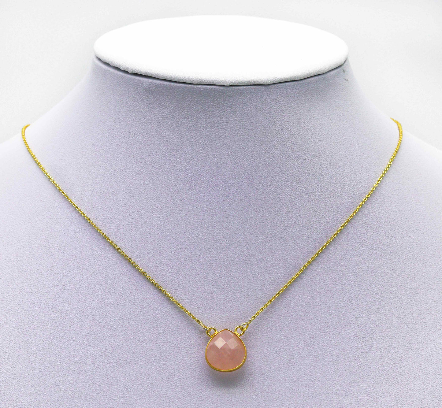 Gold Teardrop Gemstone Charm, Sku#LY21C