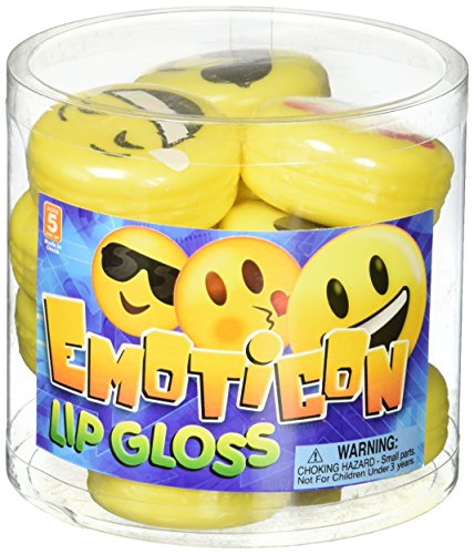 Brillant à lèvres Émoticône Rhode Island Novelty 12 pièces 4,45 cm
