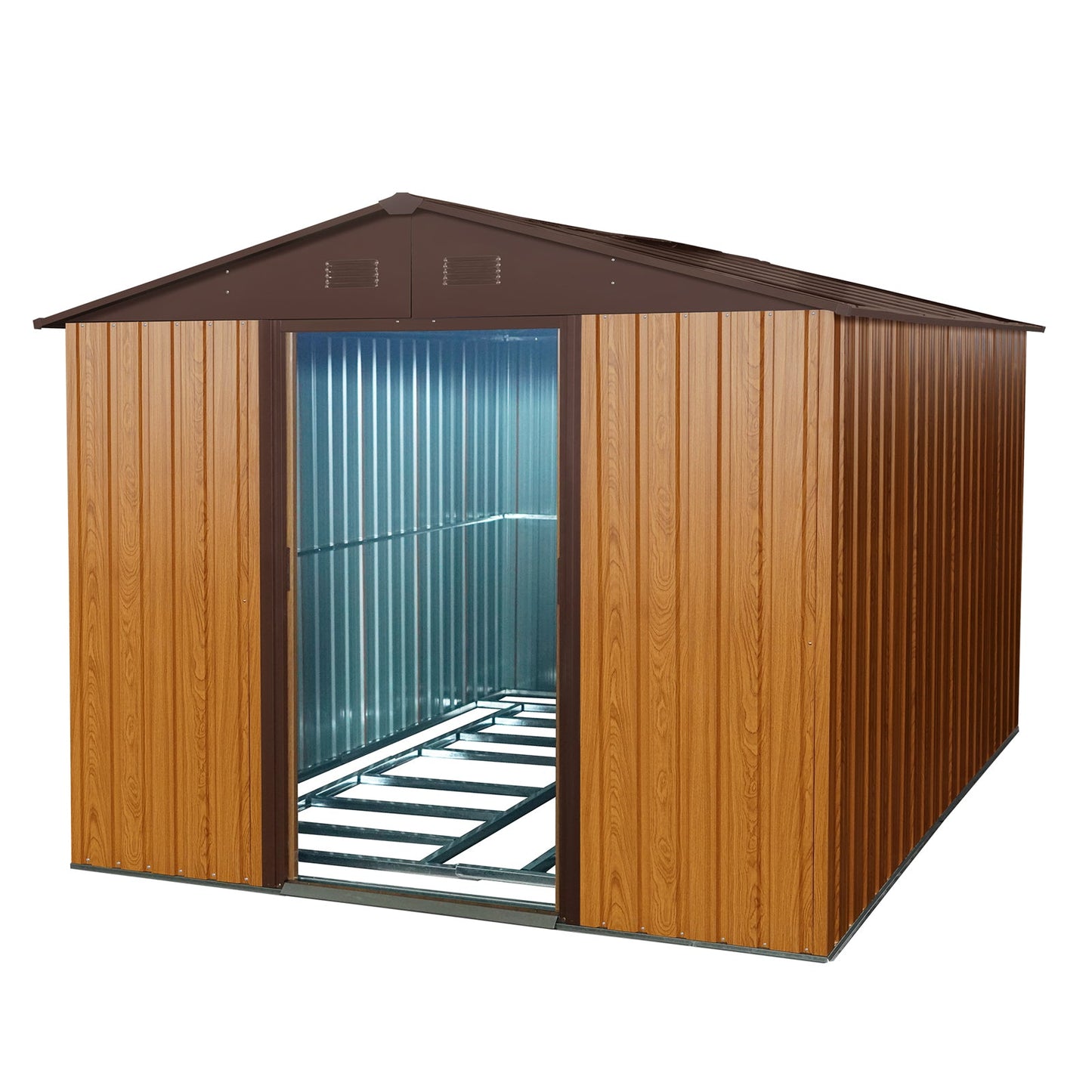 8ft x 10ft Outdoor Metal Storage Shed