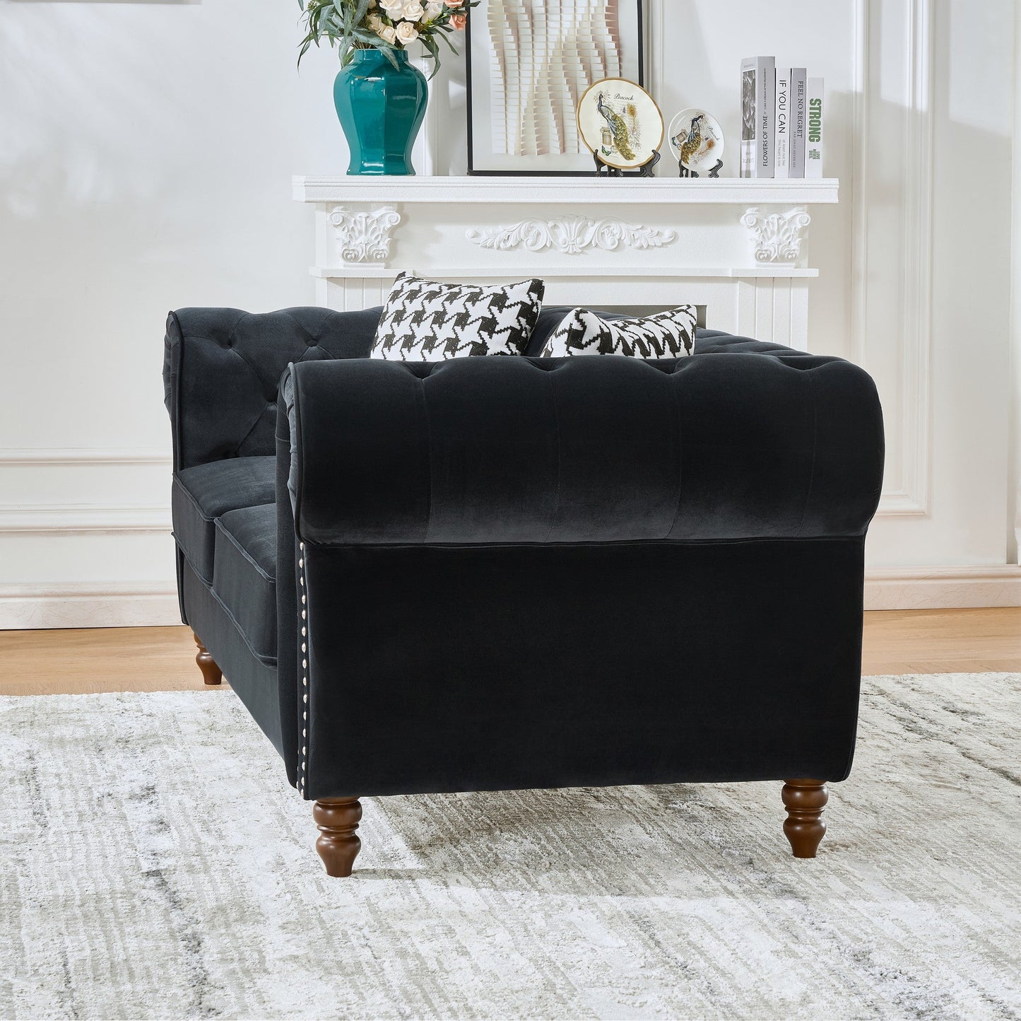 Chesterfield Velvet Upholstered Sofa