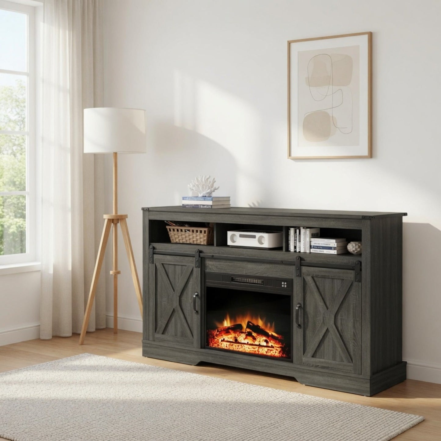 23" Electric Fireplace Insert