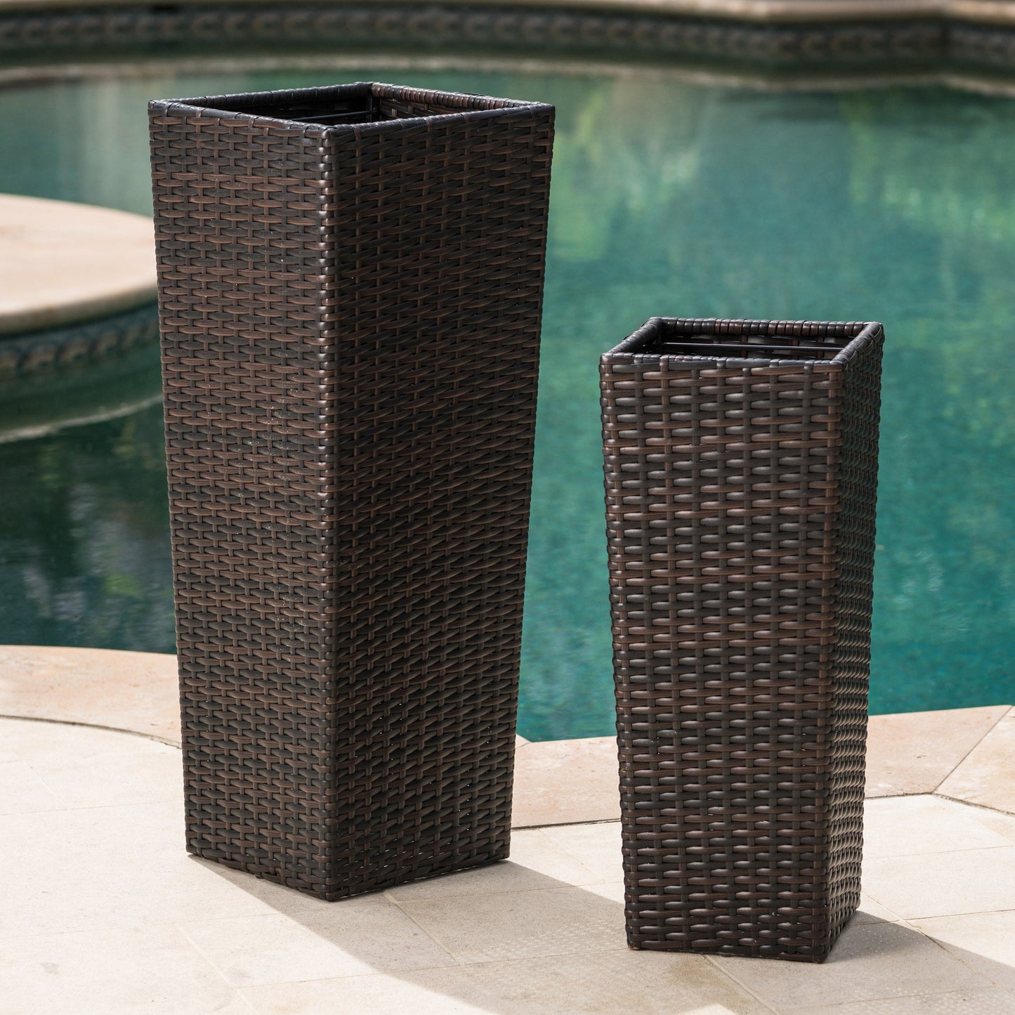 Rattan Flower Pot Set