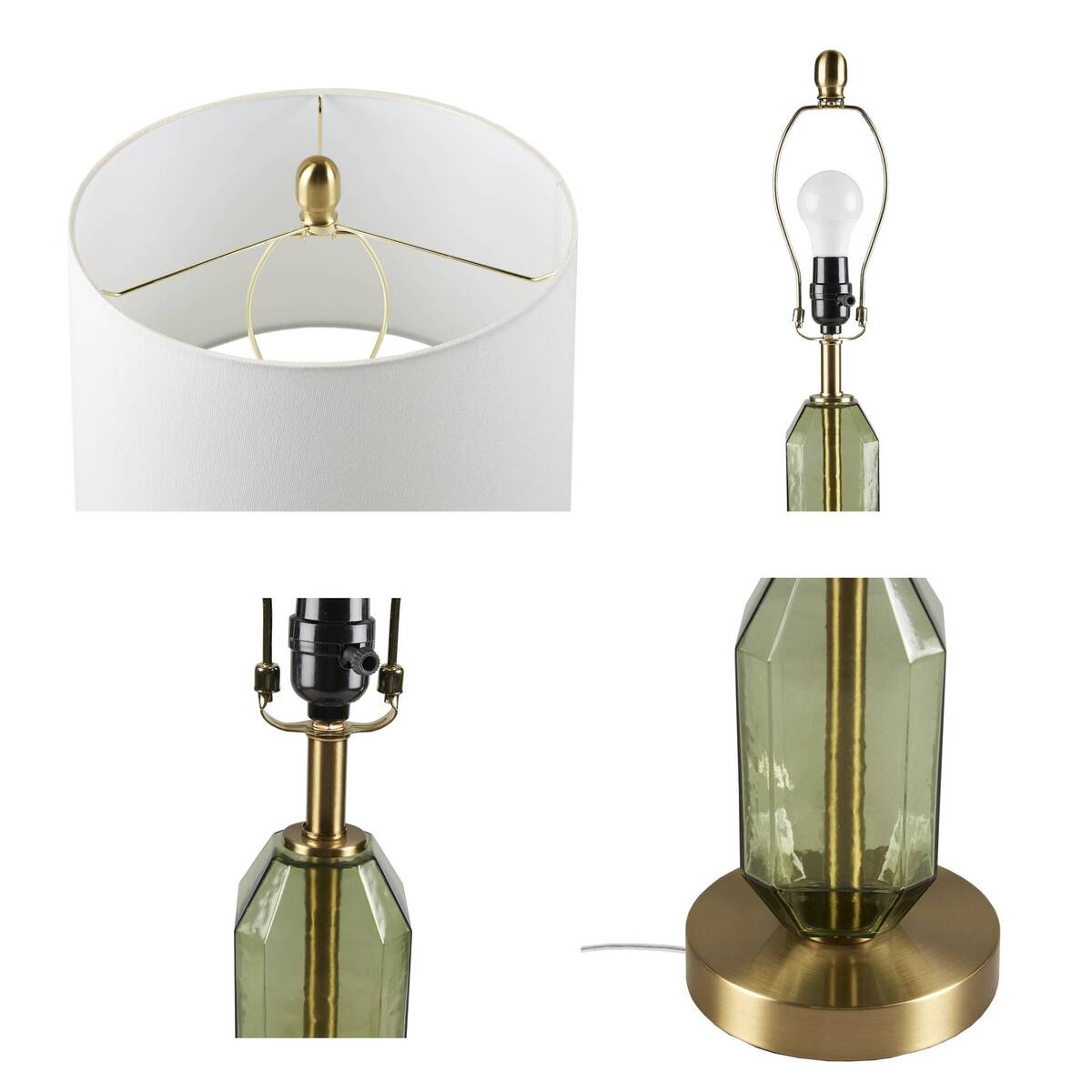 Faceted Glass Lighting Lamp