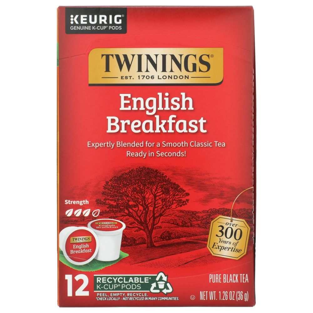 TWINING TEA: English Breakfast KCup Pods, 12 pc