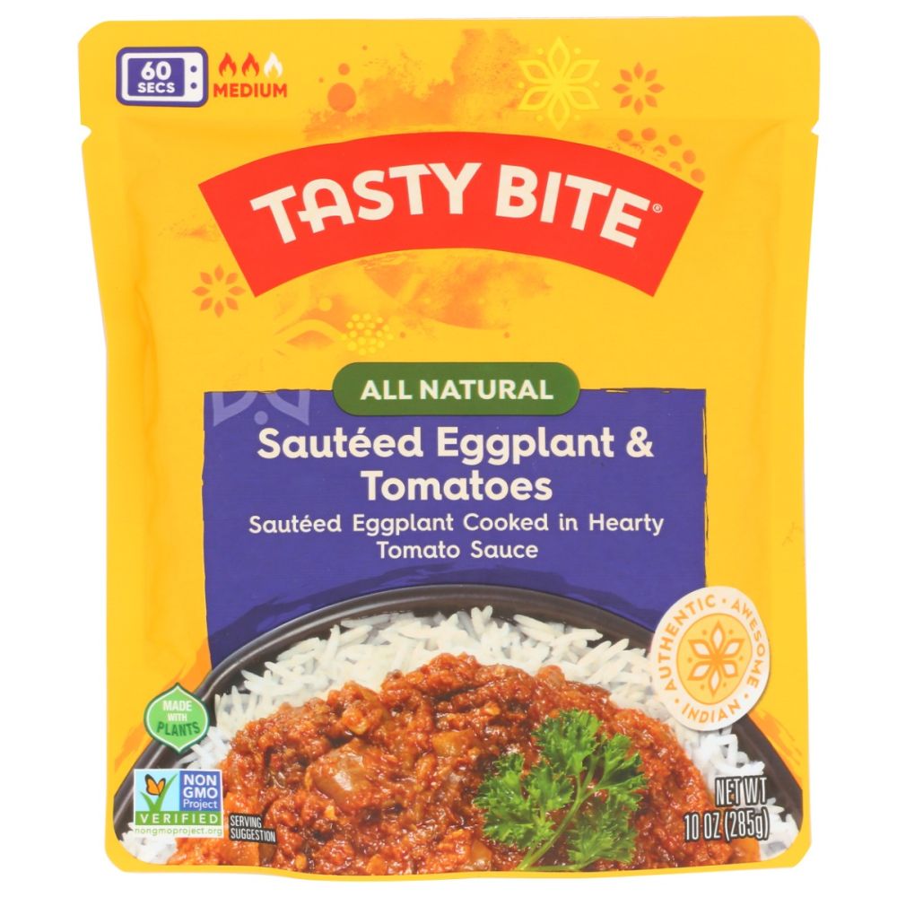 TASTY BITE: Sauteed Eggplant and Tomatoes, 10 oz