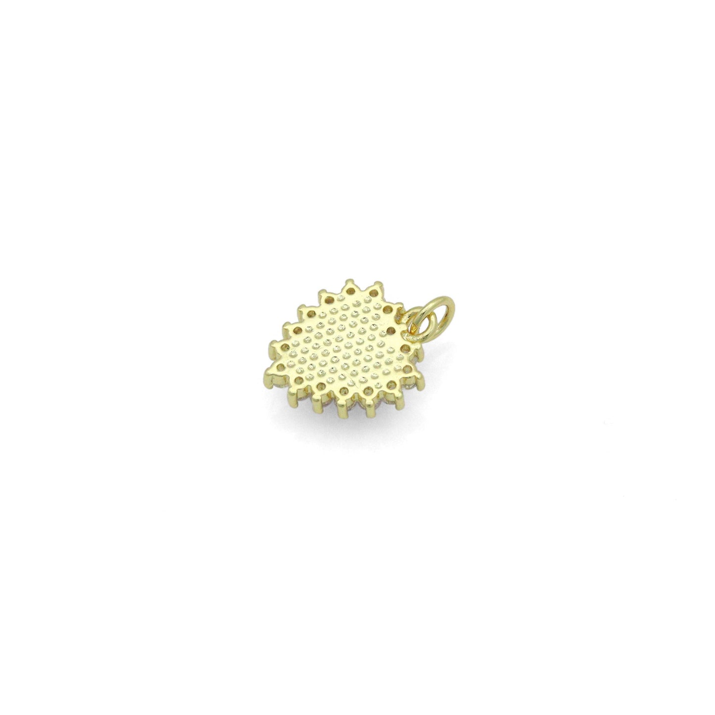 Various Stone Heart shape Gold Charm Pendant,Sku#LD739