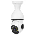 Caméra Ampoule WiFi E27 1080P FHD WiFi IP Panoramique/Inclinable Surveillance Sécurité avec Audio Bidirectionnel et Vision Nocturne Couleur
