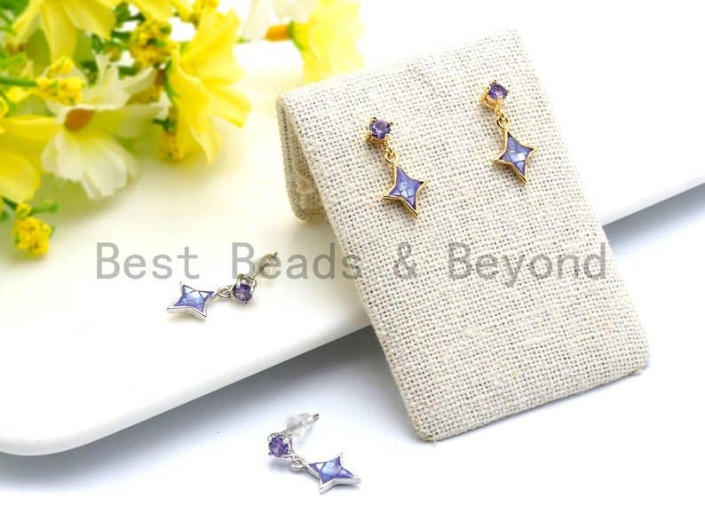 100% Natural Royal Blue Color Shell North Star Pendant Charm, Natural blue shell charm, Jewelry shell Findings, 10x14mm,SKU#Z342
