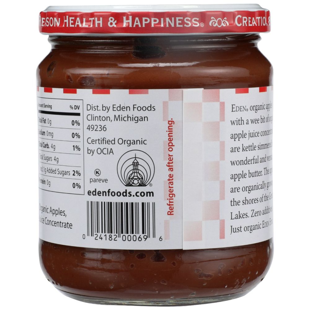 EDEN FOODS: Apple Fruit Butter , 17 oz