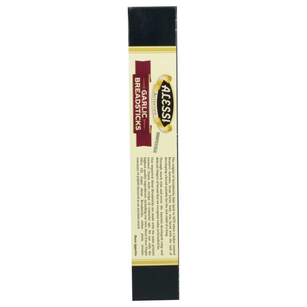 ALESSI Garlic Breadsticks - Delicious Turin-Style Snack with Olive Oil