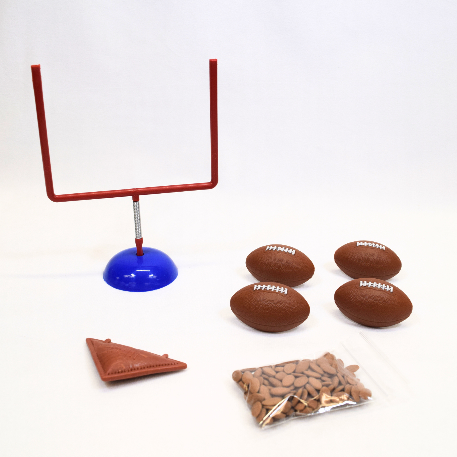 Oasis Supply Kit de décoration de gâteau de football Touchdown, 1 lot de vermicelles, anneaux et jeu de football de table