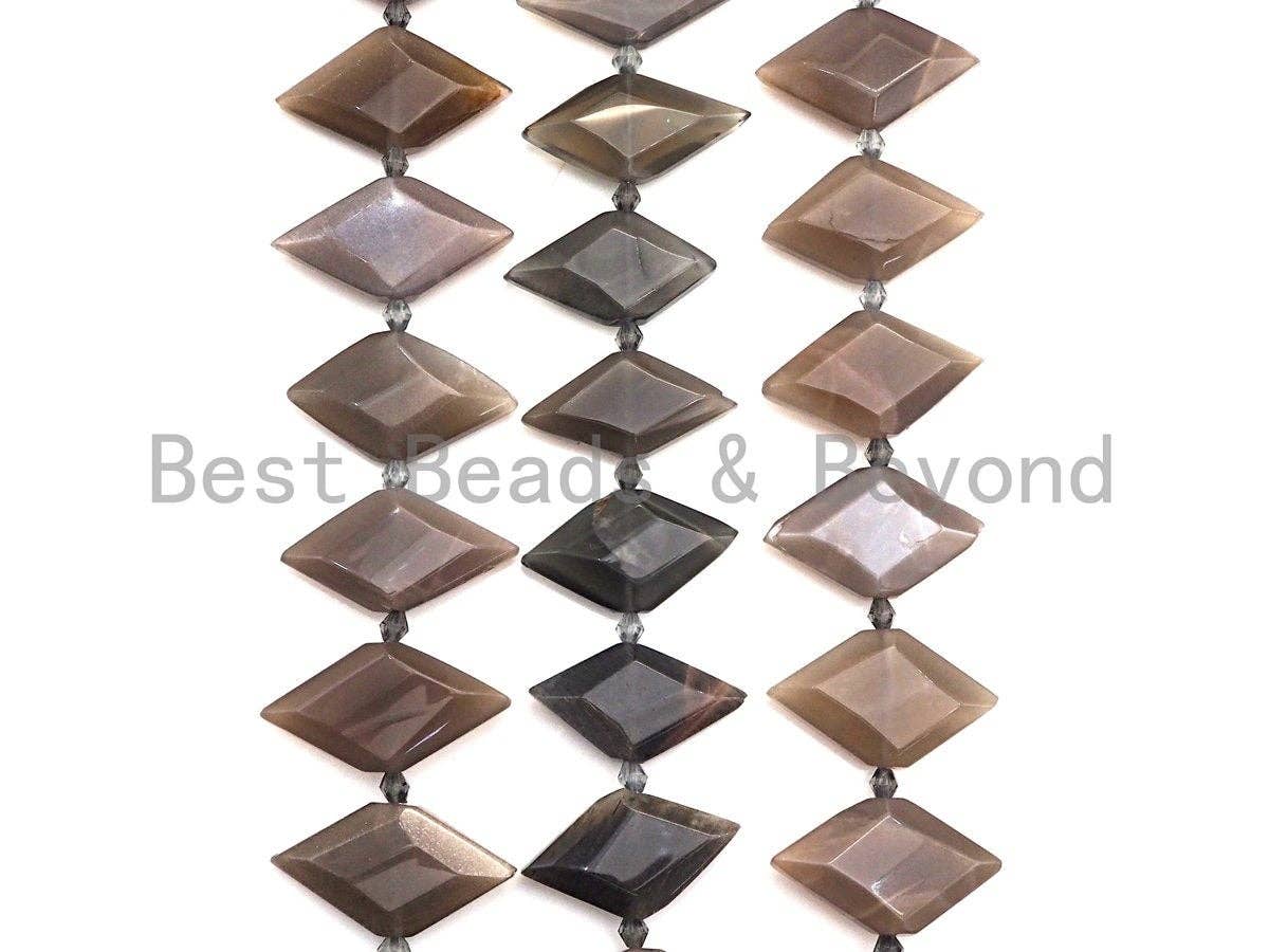 High Quality Natural Black Moonstone Horse Eye Shape Beads, Natural Moonstone Beads, 16x30mm, sku#U675