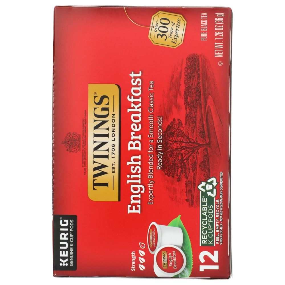 TWINING TEA: English Breakfast KCup Pods, 12 pc