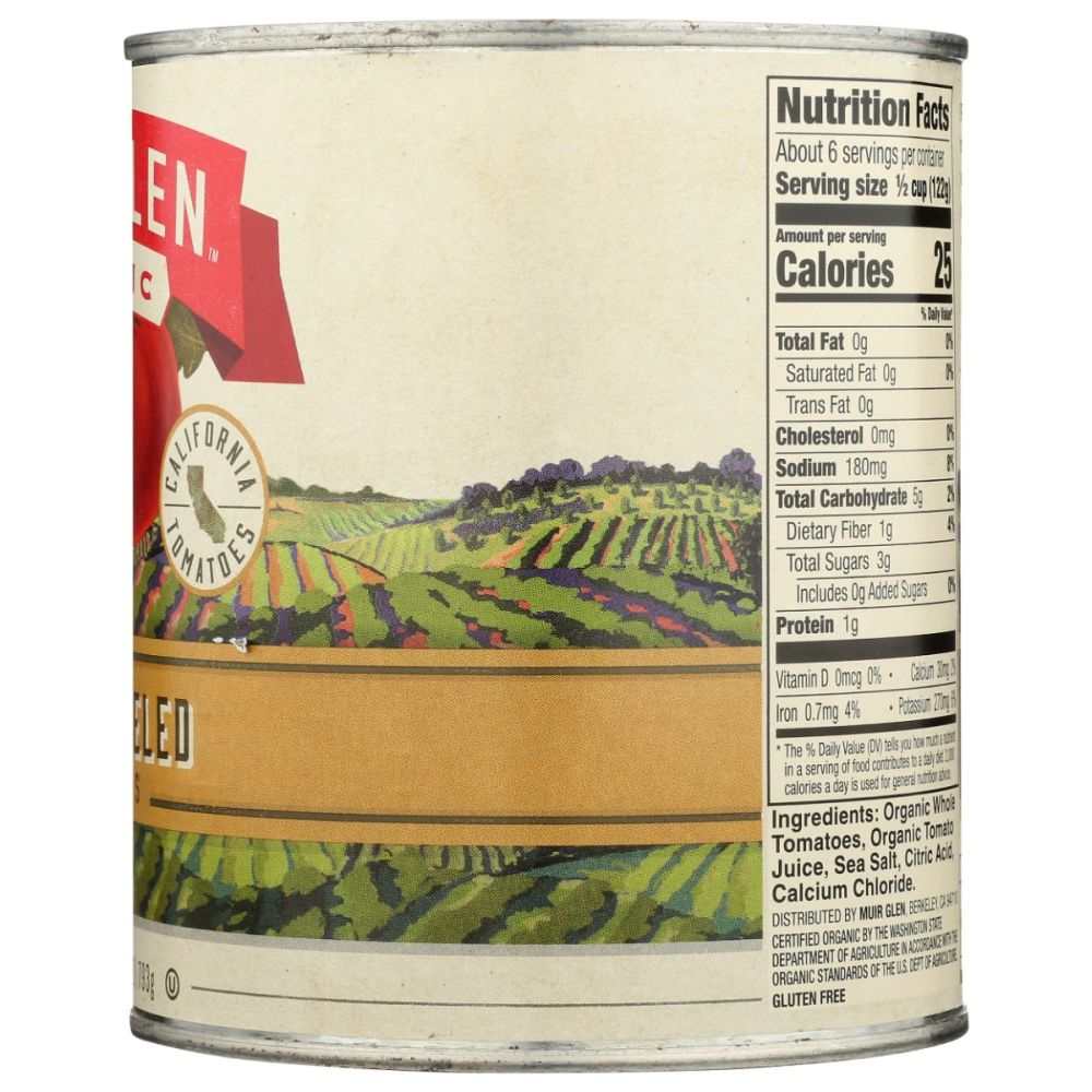 MUIR GLEN: Whole Peeled Tomatoes, 28 oz