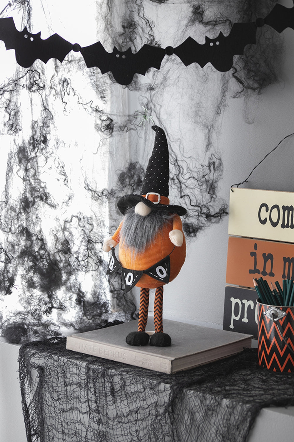Set of 2 Fabric Standing Decor